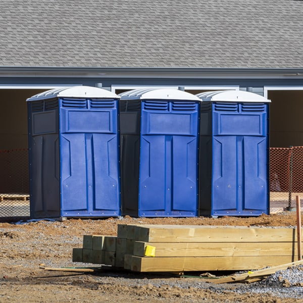 is there a specific order in which to place multiple porta potties in La Plata NM